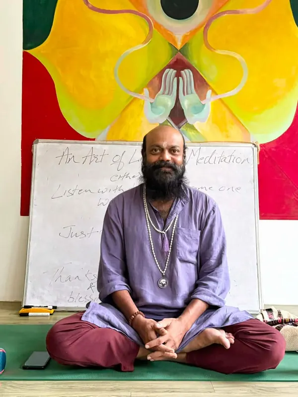 Swami Amarna, Meditation Facilitator at Sri Yoga Ashram, Rishikesh